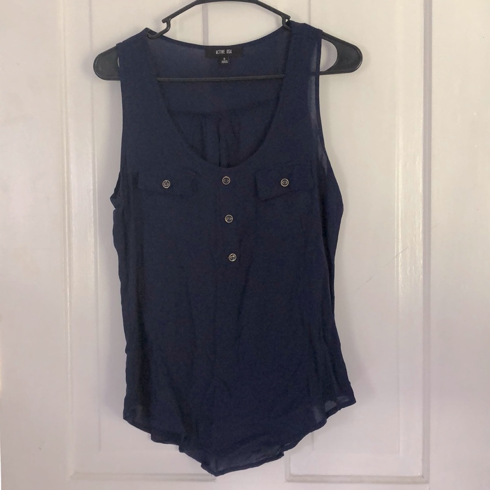 Navy Blue Top